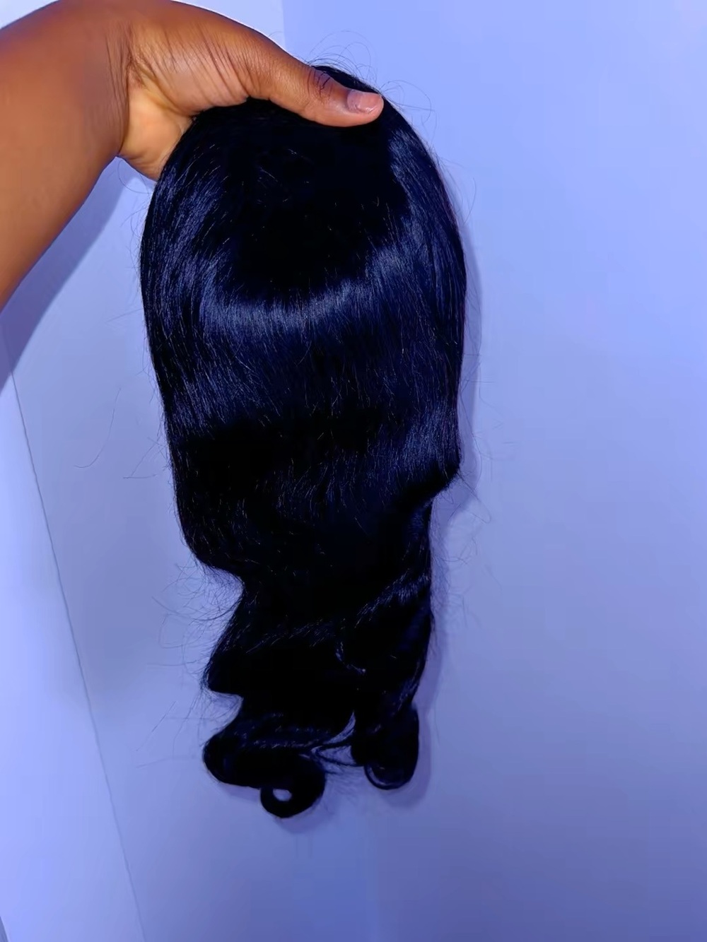 Natural Black Women’s half Wig - Sleek Body Wave